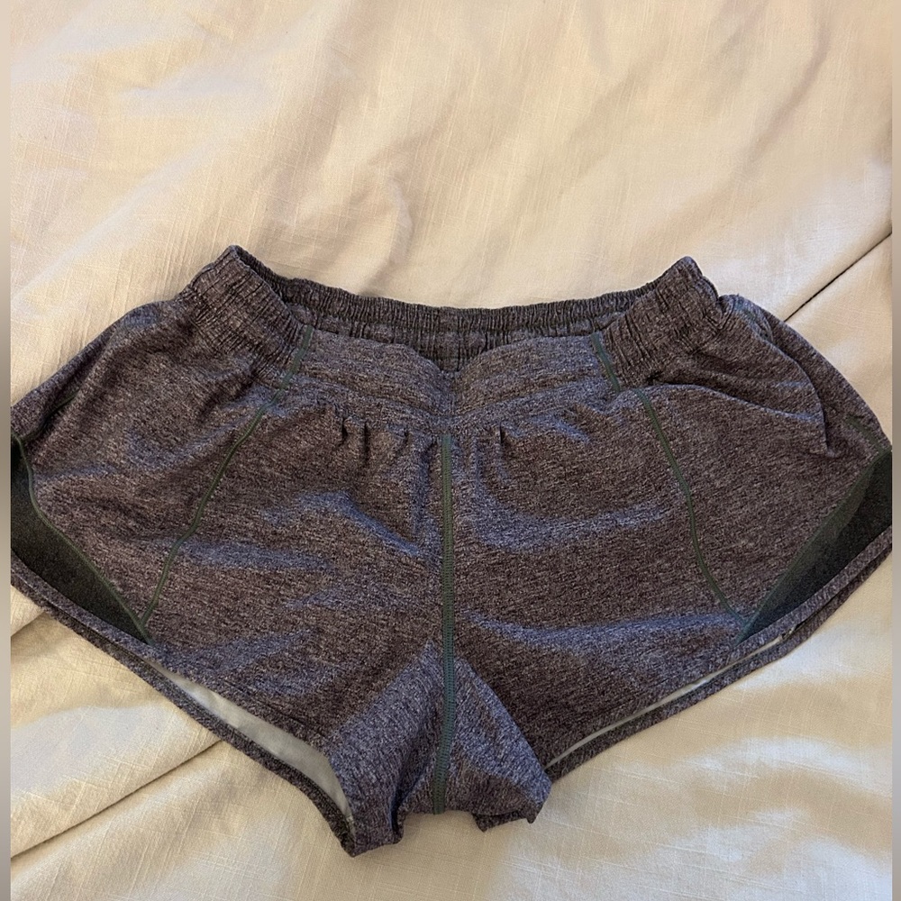 Lulu lemon Charcoal Grey short shorts